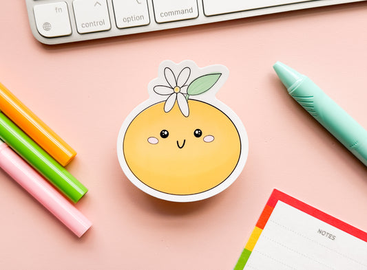 Kawaii Orange Boi Sticker