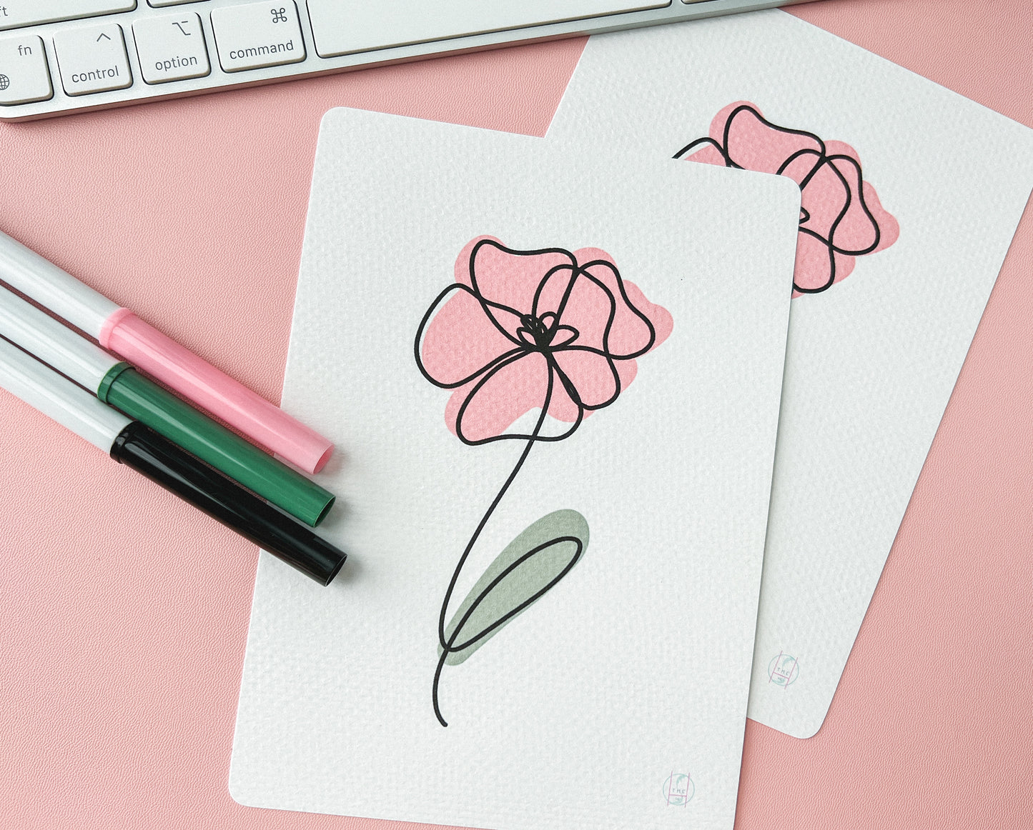 Poppy Line Art Print