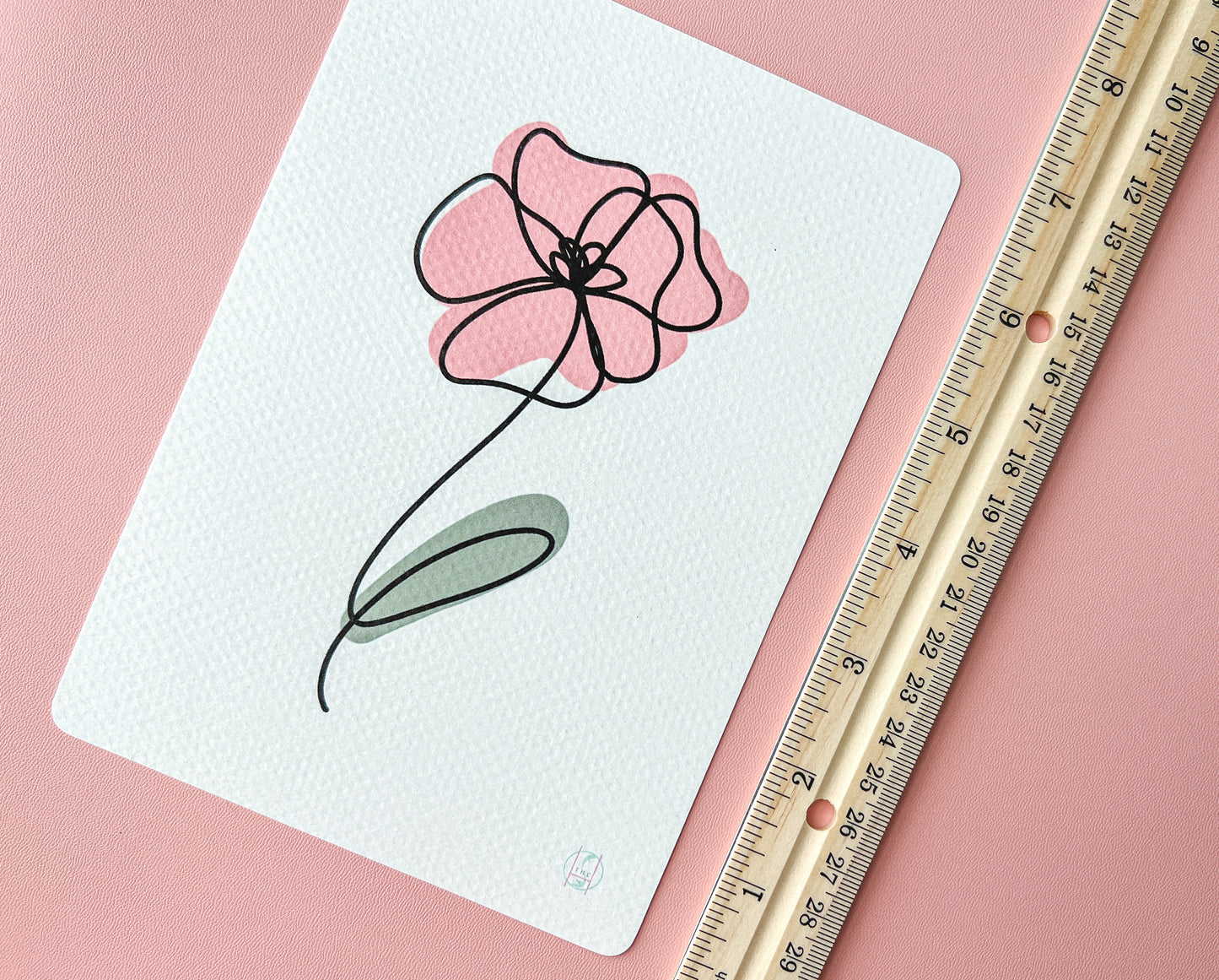Poppy Line Art Print