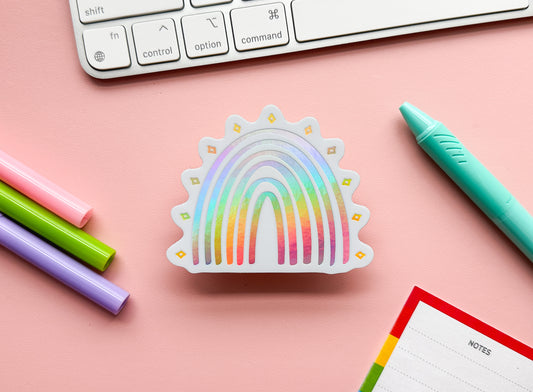 Starry Rainbow Holo Sticker