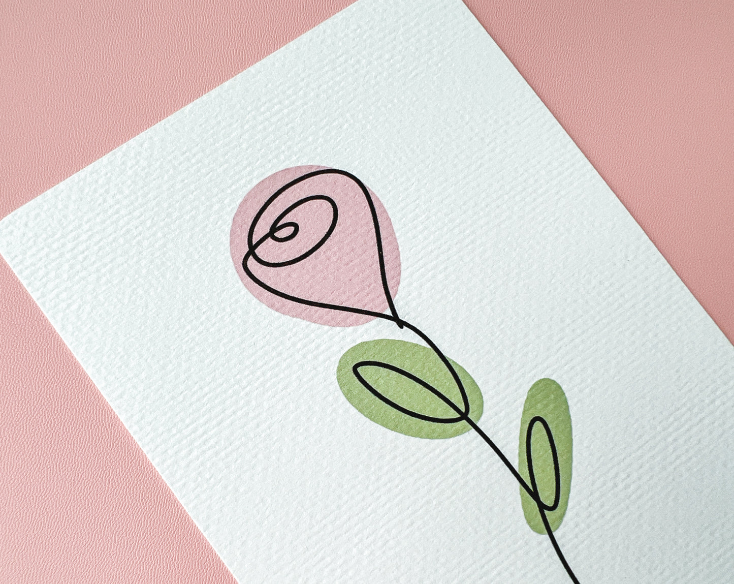 Rose Line Art Print