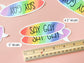 Say Gay Pride Flag Window Cling