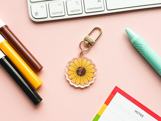 Sunflower Invisible Disabilities Mini Keychain