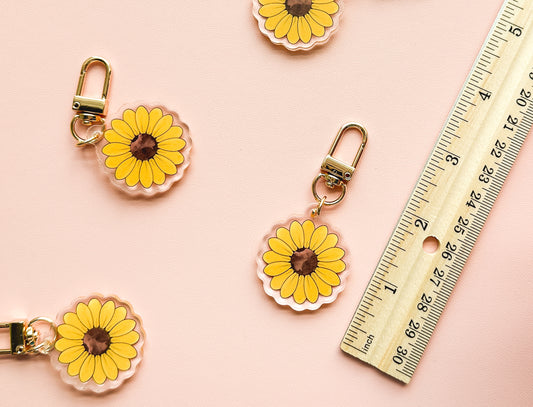 Sunflower Invisible Disabilities Mini Keychain