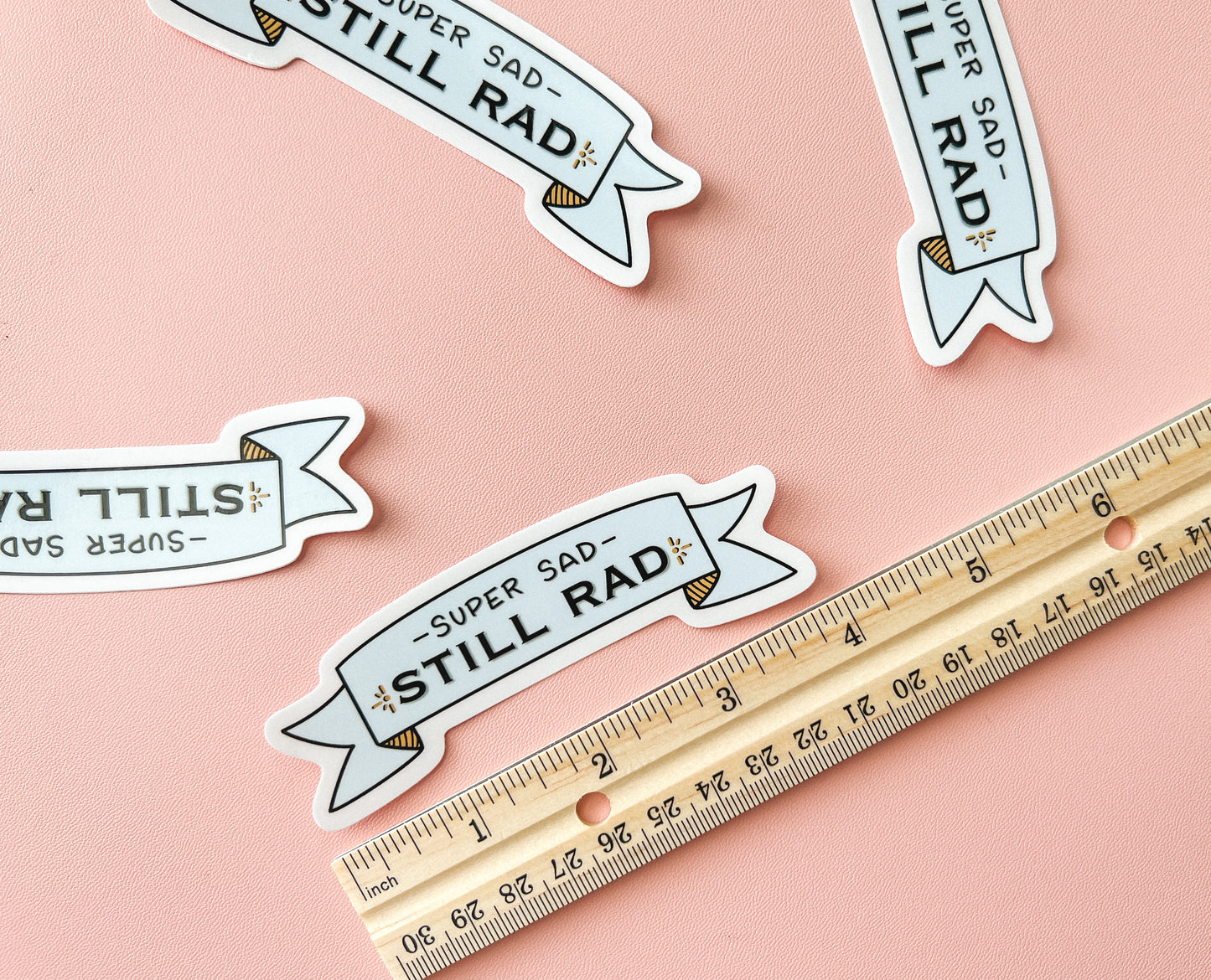 Super Sad Still Rad Banner Sticker