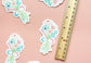 Trans Pride Flag Floral Bouquet Sticker