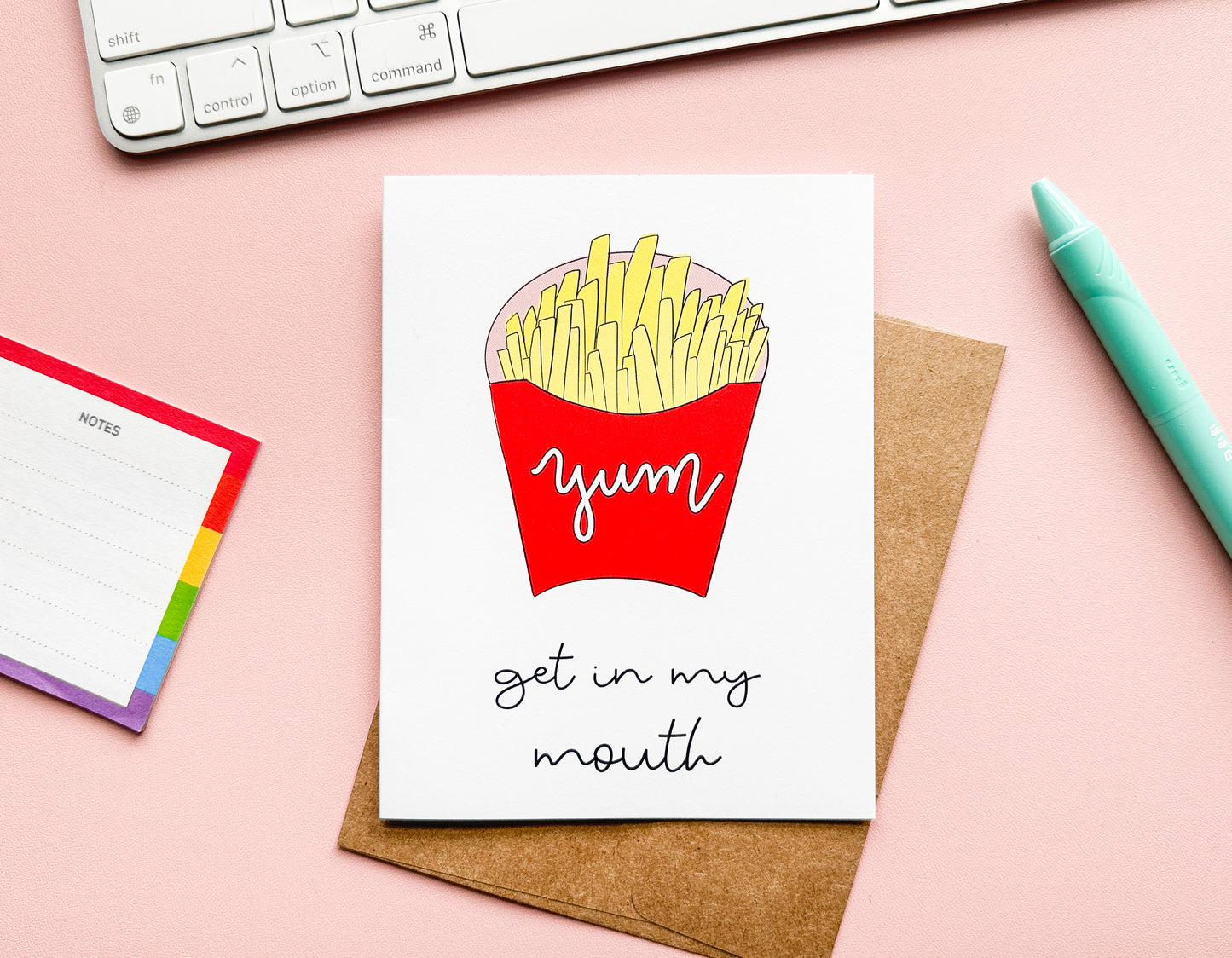 Get In My Mouth Greeting Card